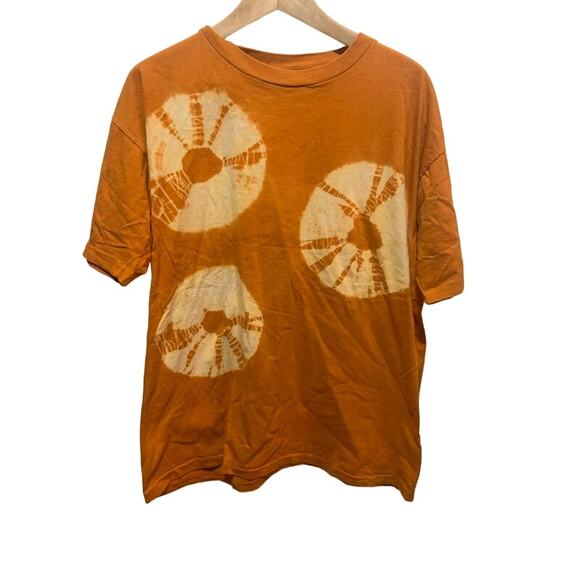 Vintage tye dye T-shirt Gitano single stitch orange tee 80s 90s - Picture 1 of 7